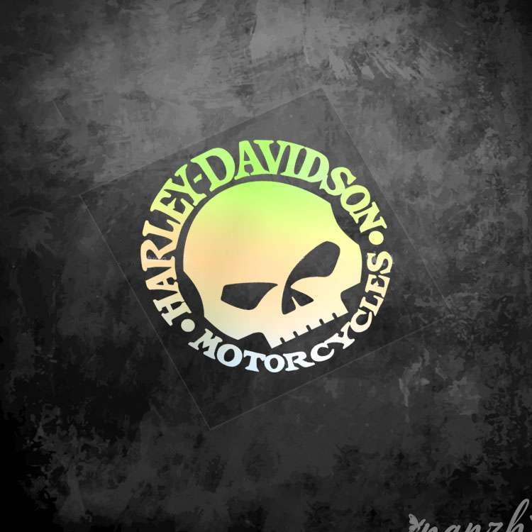 Motorcycle Gear Wardrobe - Riding Protective Gear Skull Stickers Retro