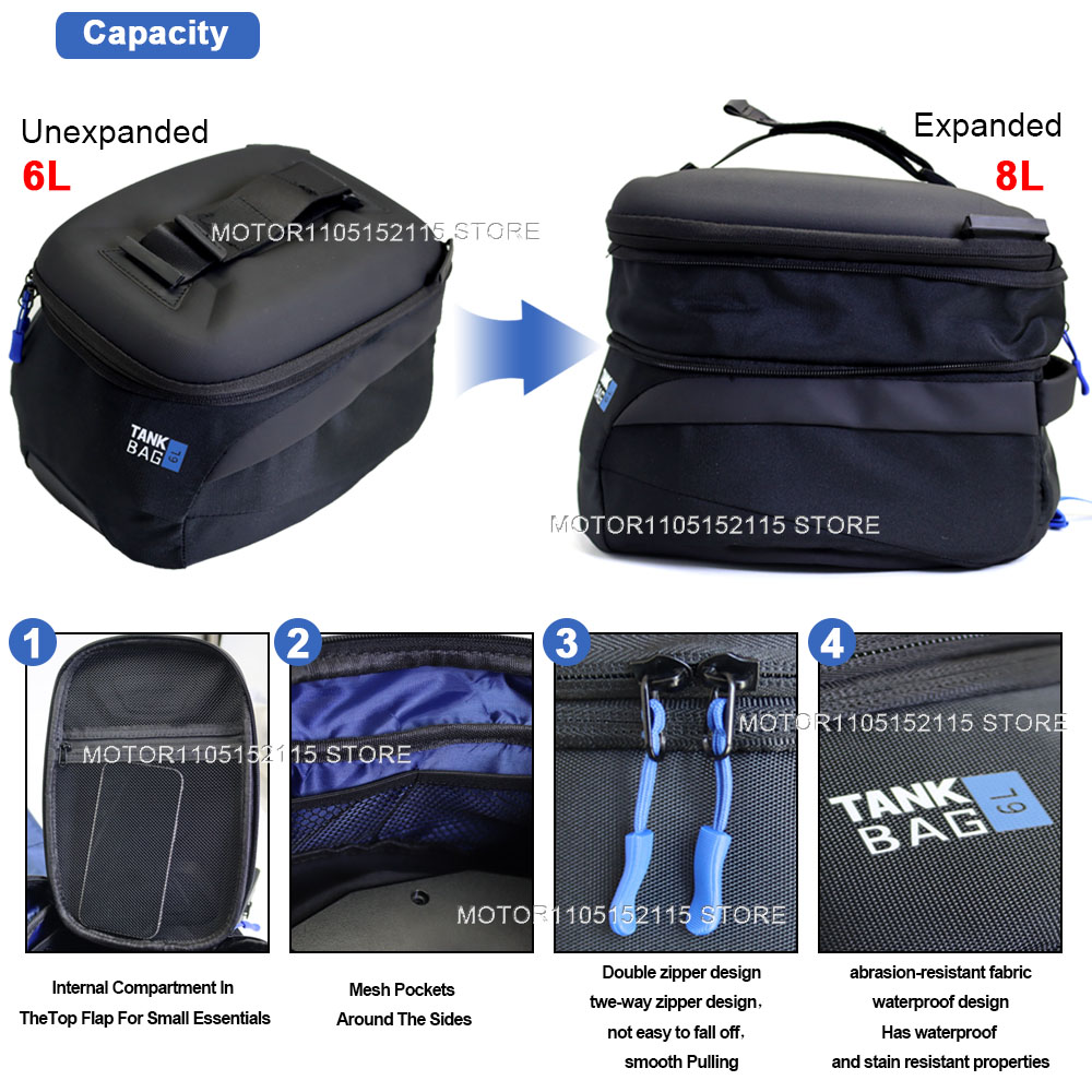 New For Suzuki V-Strom 650 100 - Magnetic Tank Bag 评论和价格