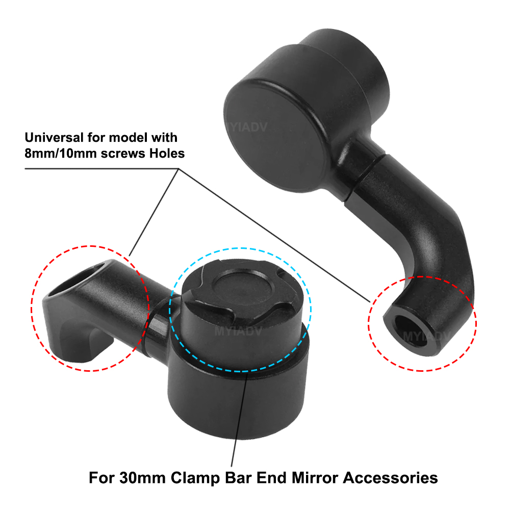 Motorcycle Mirror Riser Extens - Mirror Extender Bar 评论和价格