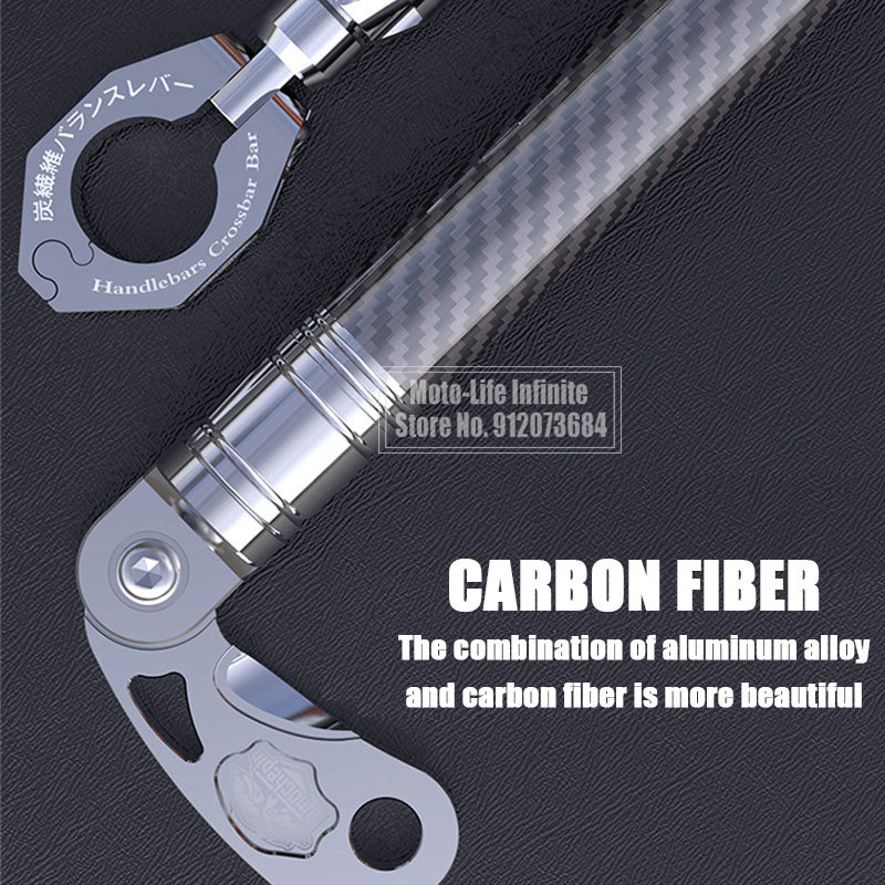 Universal Motorcycle Carbon Fi - Mirror Extender Bar 评论和价格