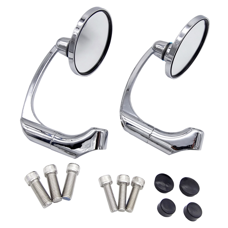 1 Pair 10mm Motorcycle Chrome  - Mirror Extender Bar 评论和价格