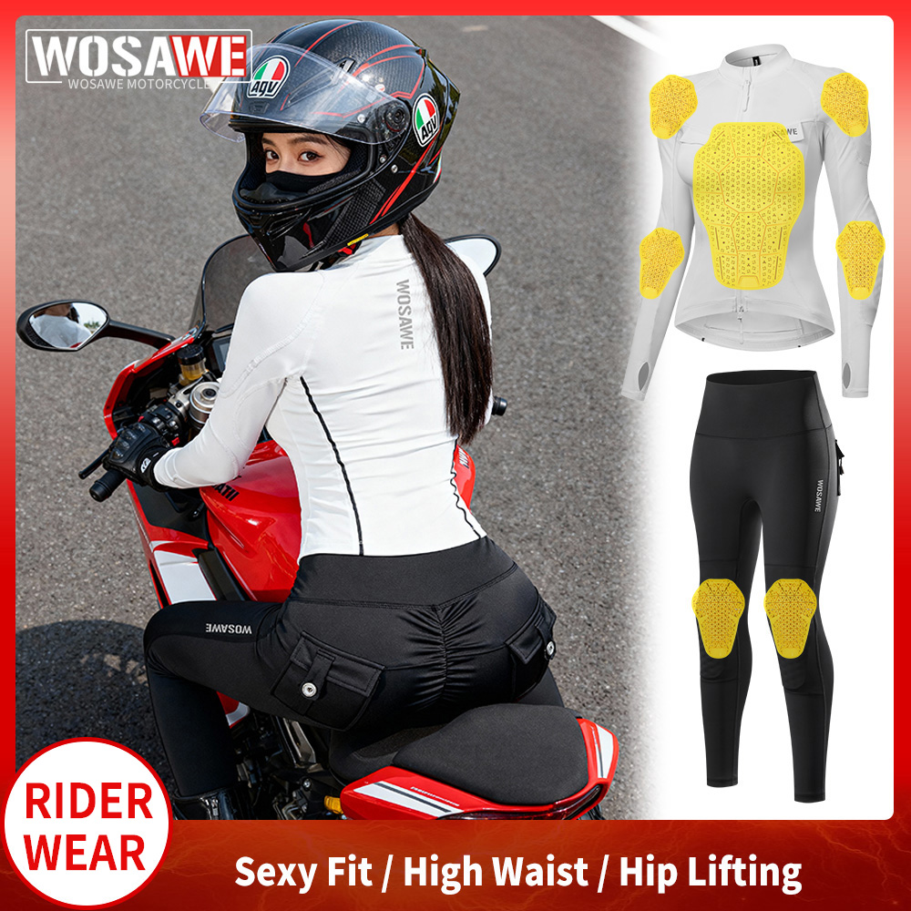 WOSAWE Women Motorcycle Jacket - Motorcycle Gear Jacket And Pants 评论和价格