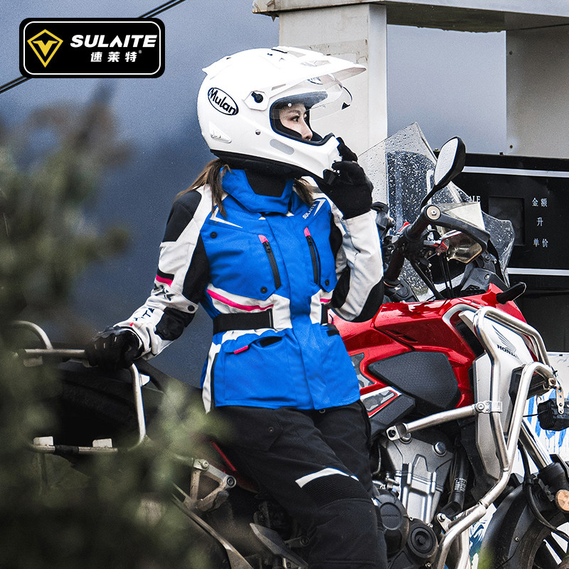Women Motorcycle Riding Suit W - Motorcycle Gear Jacket And Pants 评论和价格
